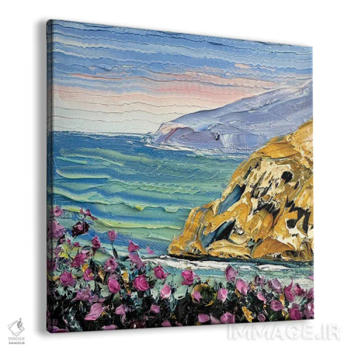تابلو دکوراتیو ساحل پاسیفیک اثر لیزا الی - نمای پرسپکتیو محصول