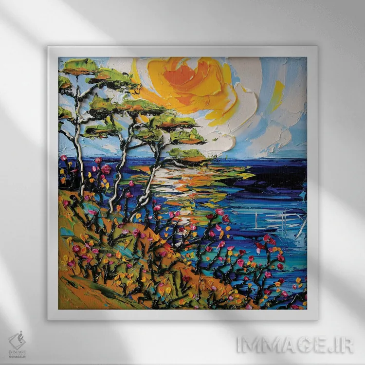 تابلو دکوراتیو فقط یک روز دیگر اثر لیزا الی - نمای قابدار سفید