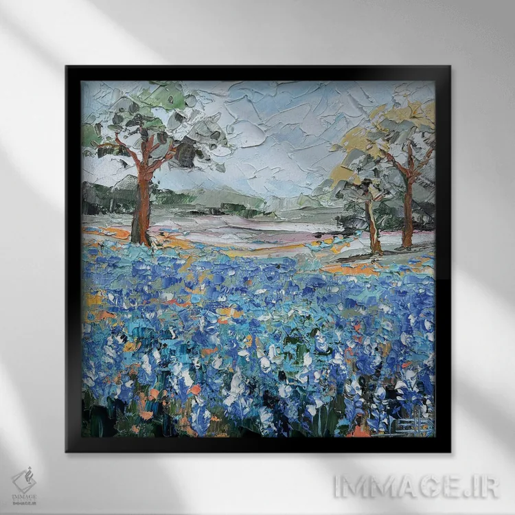 تابلو دکوراتیو افسانه ای از تگزاس اثر لیزا الی - نمای قابدار مشکی