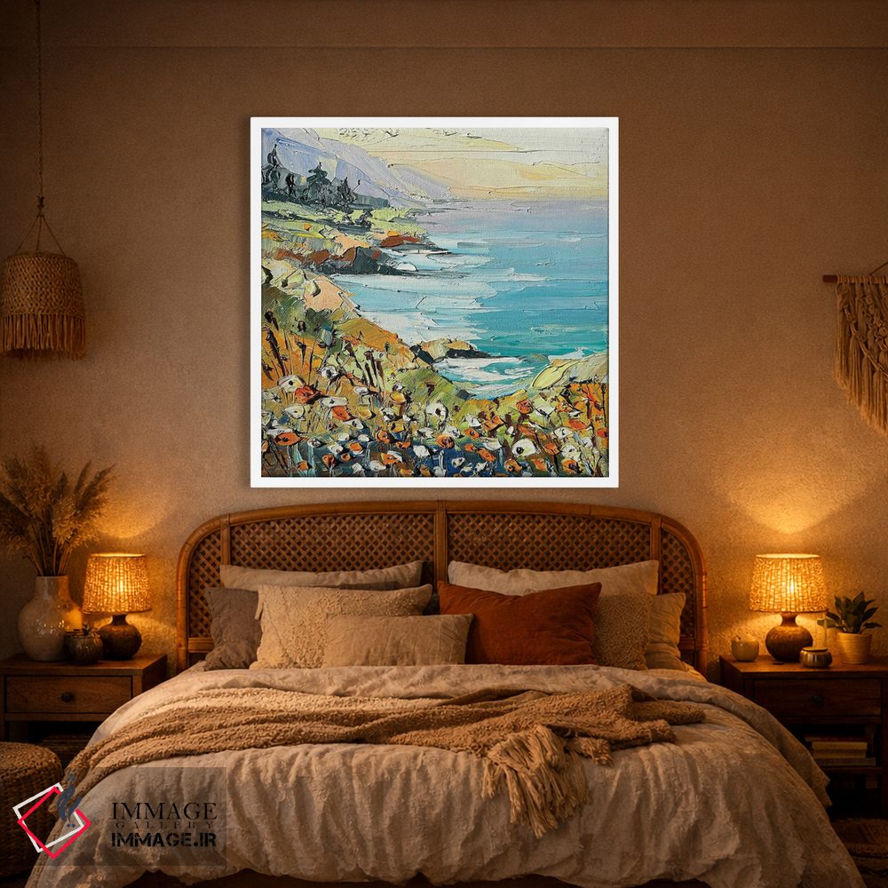 تابلو دکوراتیو ساحل مه آلود اثر لیزا الی - D1W