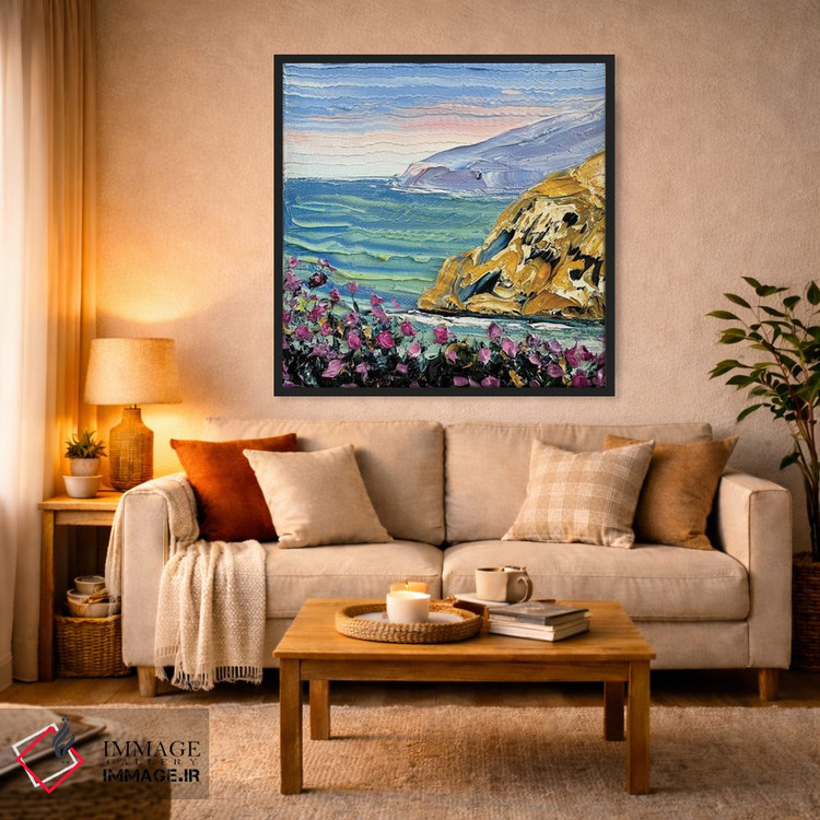 تابلو دکوراتیو ساحل پاسیفیک اثر لیزا الی - D4B