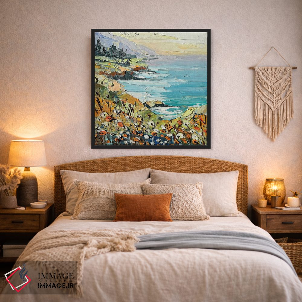 تابلو دکوراتیو ساحل مه آلود اثر لیزا الی - D3B