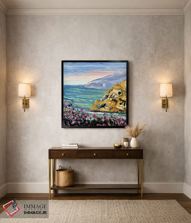 تابلو دکوراتیو ساحل پاسیفیک اثر لیزا الی - D5B