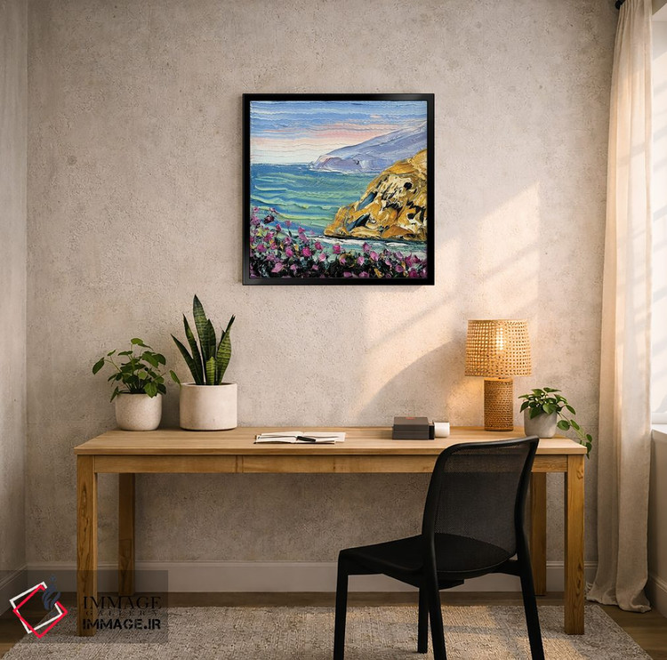 تابلو دکوراتیو ساحل پاسیفیک اثر لیزا الی - D6B