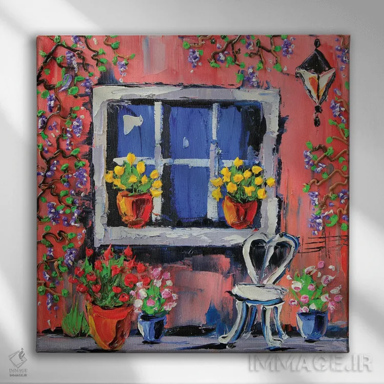 تابلو دکوراتیو عشق فراوان اثر لیزا الی - نمای روبهرو روی دیوار