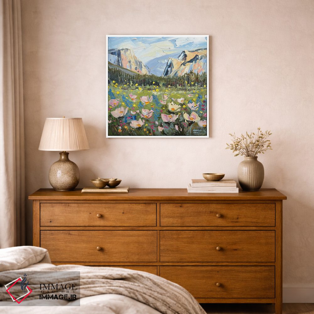 تابلو دکوراتیو شکوفایی گل های وحشی اثر لیزا الی - D1W