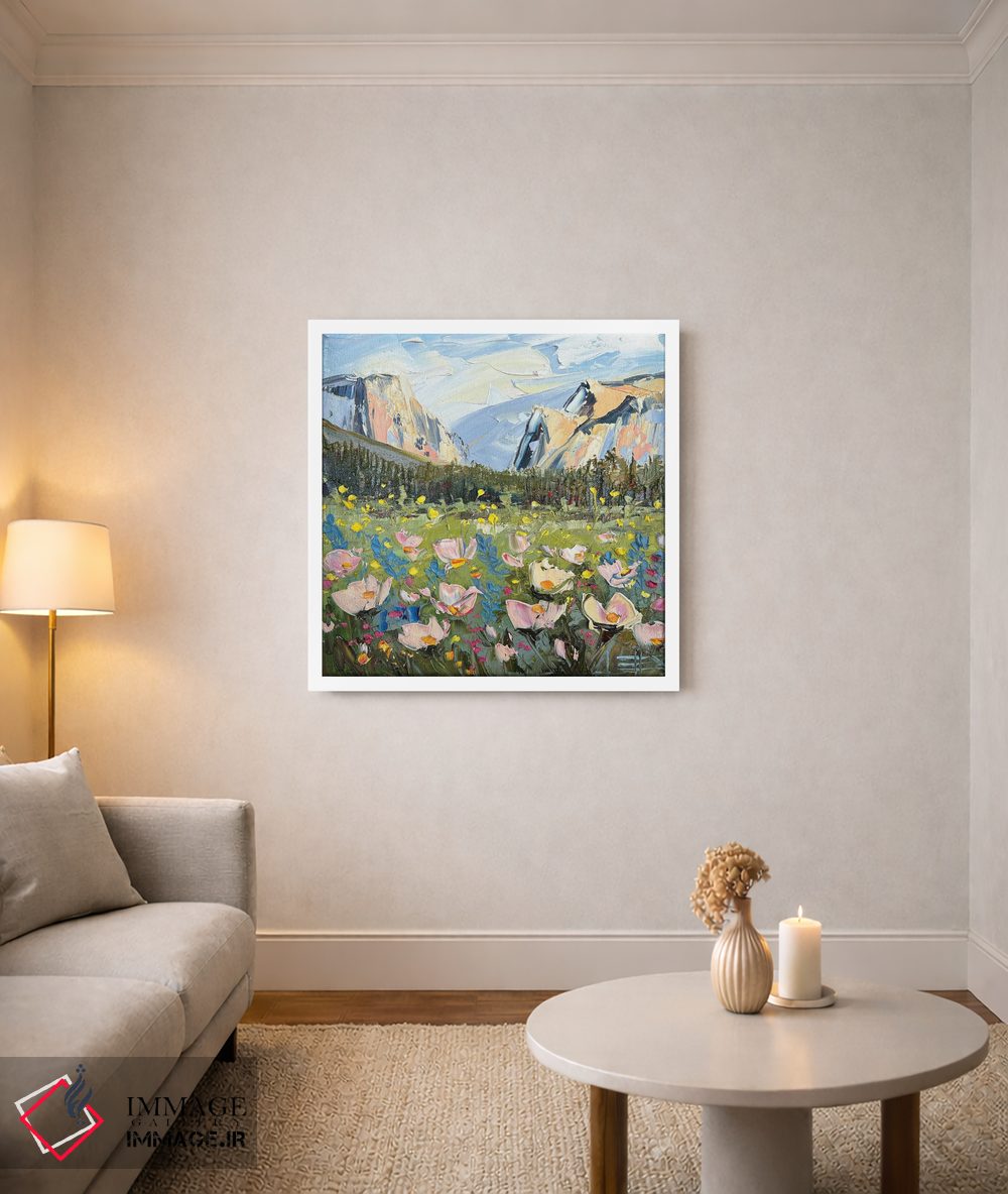 تابلو دکوراتیو شکوفایی گل های وحشی اثر لیزا الی - D2W