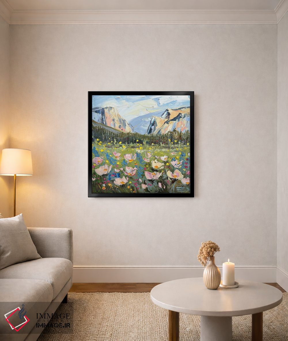 تابلو دکوراتیو شکوفایی گل های وحشی اثر لیزا الی - D4B
