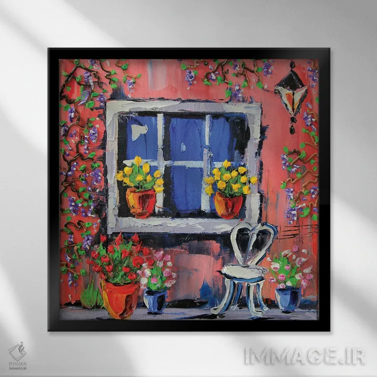 تابلو دکوراتیو عشق فراوان اثر لیزا الی - نمای قابدار مشکی