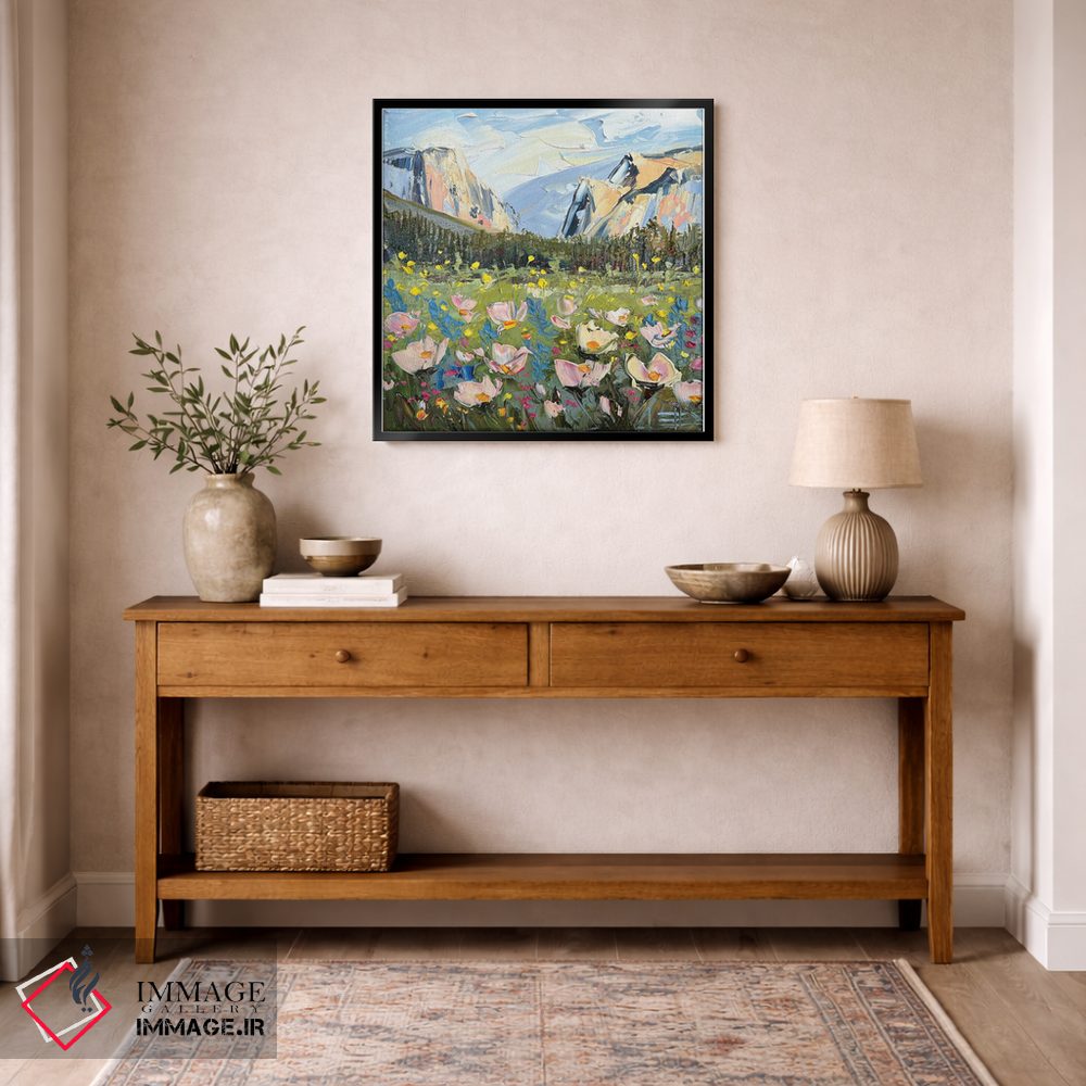 تابلو دکوراتیو شکوفایی گل های وحشی اثر لیزا الی - D6B