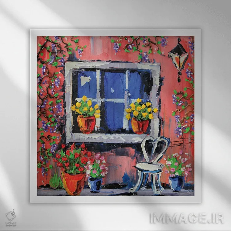 تابلو دکوراتیو عشق فراوان اثر لیزا الی - نمای قابدار سفید