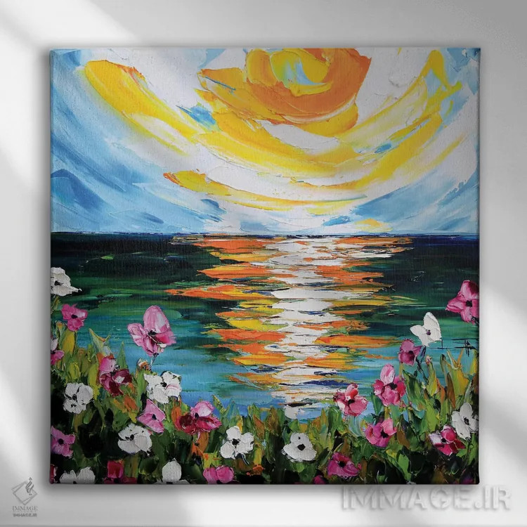 تابلو دکوراتیو افسون مونتری اثر لیزا الی - نمای روبهرو روی دیوار