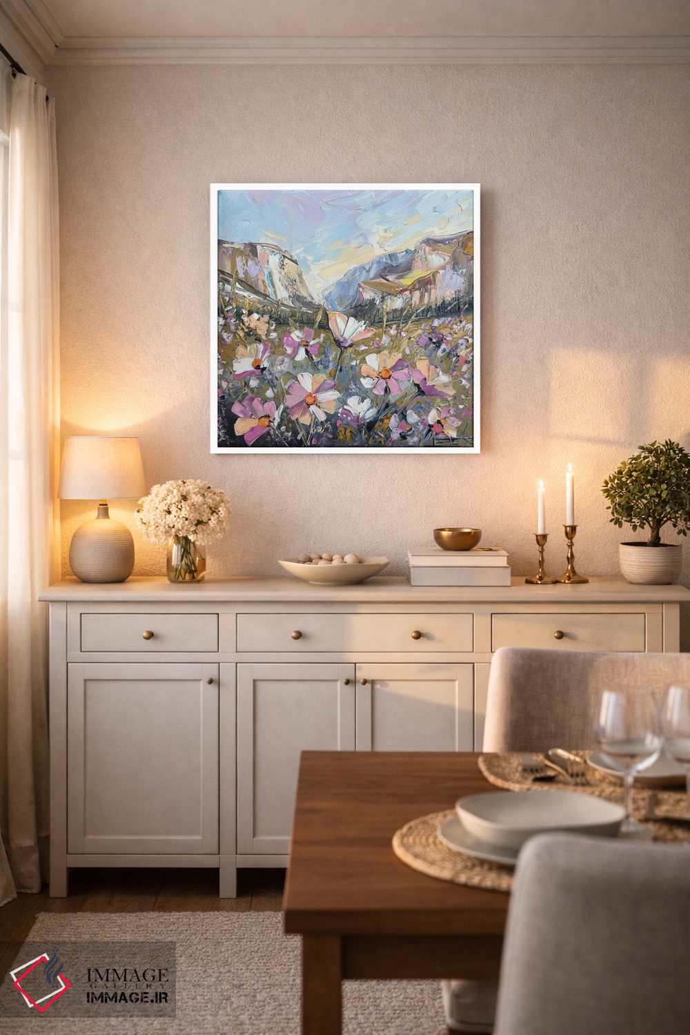 تابلو دکوراتیو شکوفه های یوسیمیتی اثر لیزا الی - D5W