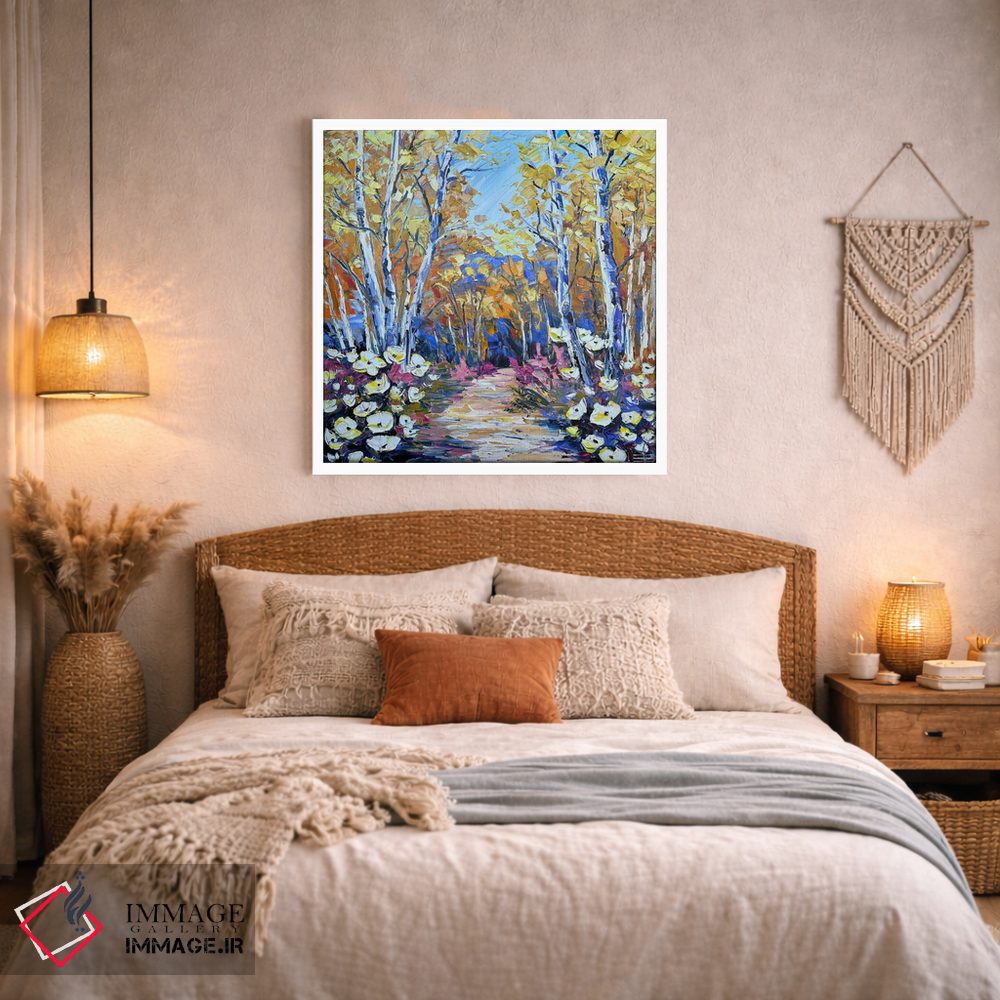 تابلو دکوراتیو جنگل کهربایی ۲ اثر لیزا الی - D2W