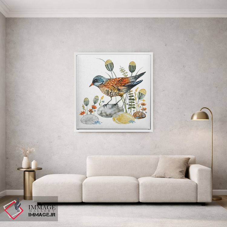 تابلو دکوراتیو پرنده طلایی اثر لسیا بینکین - D1W