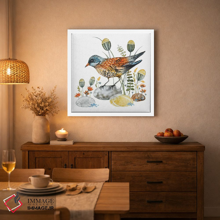 تابلو دکوراتیو پرنده طلایی اثر لسیا بینکین - D3W