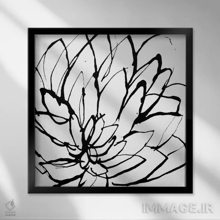 تابلو مینیمال باغ ها II اثر لسیا بینکین - نمای قابدار مشکی