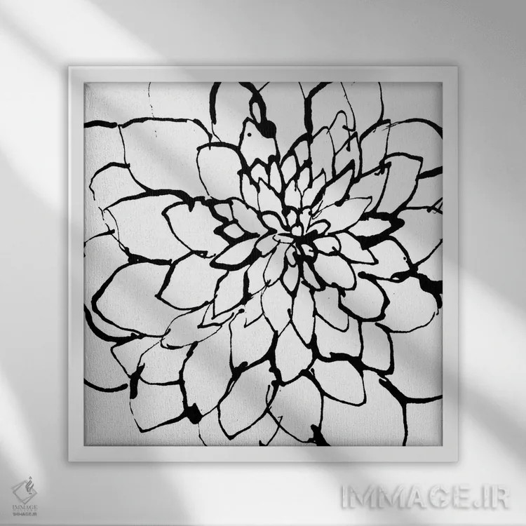 تابلو مینیمال باغ ها I اثر لسیا بینکین - نمای قابدار سفید