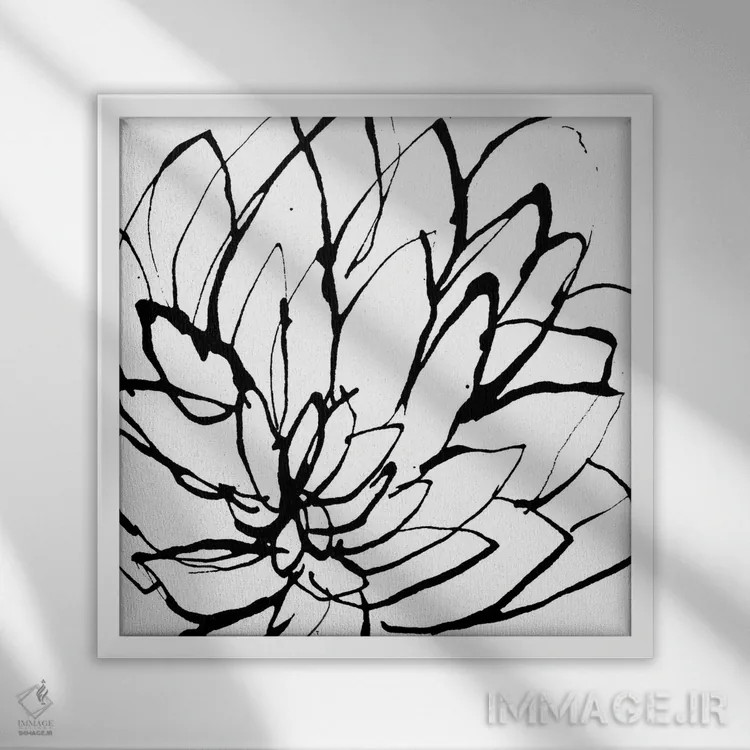 تابلو مینیمال باغ ها II اثر لسیا بینکین - نمای قابدار سفید