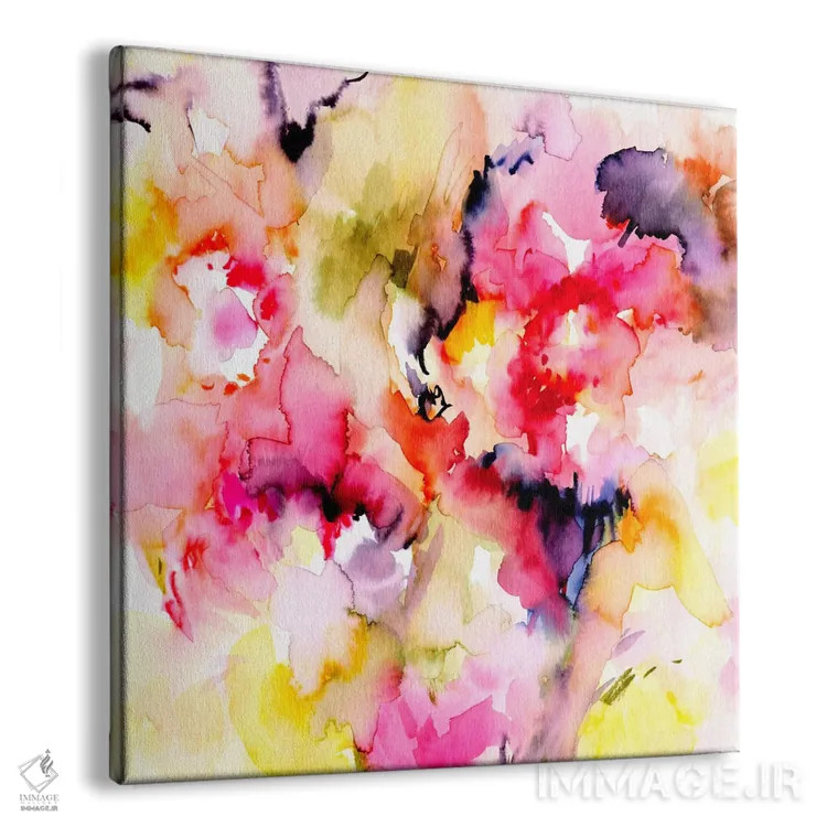 تابلو انتزاعی آفتابی II اثر لسیا بینکین - نمای پرسپکتیو محصول