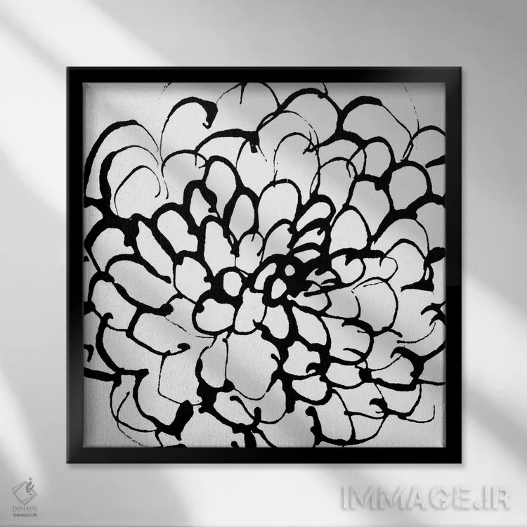 تابلو مینیمال باغ ها III اثر لسیا بینکین - نمای قابدار مشکی