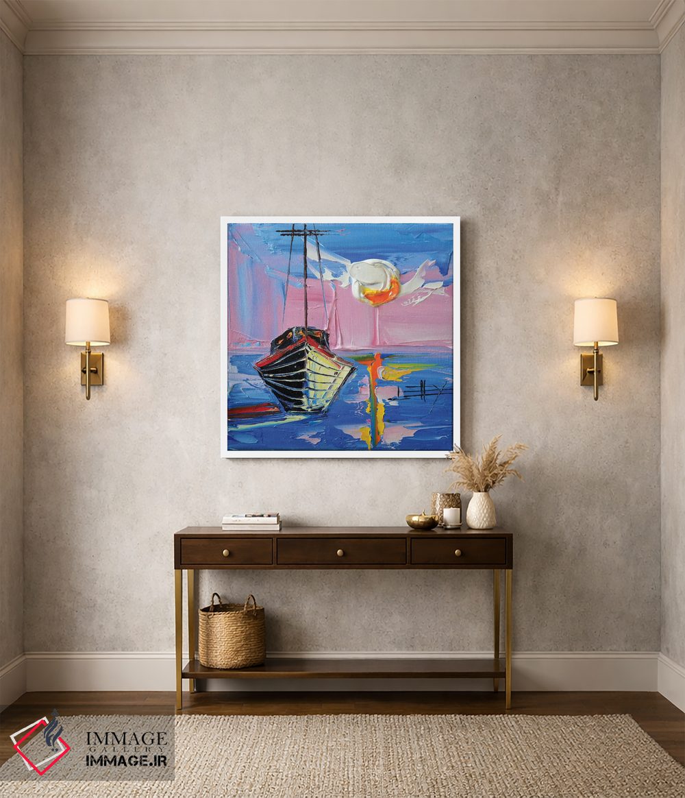 تابلو دکوراتیو غروب مونتری اثر لیزا الی - D1W