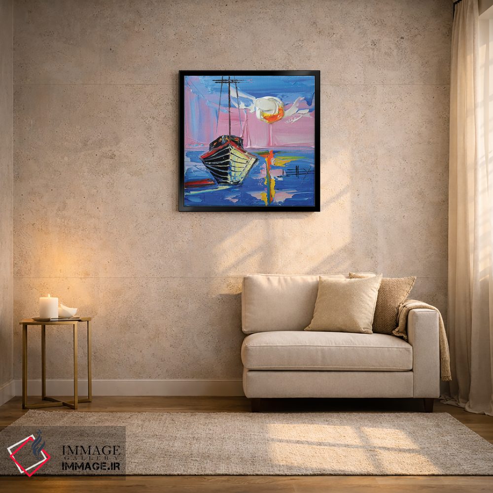 تابلو دکوراتیو غروب مونتری اثر لیزا الی - D2B