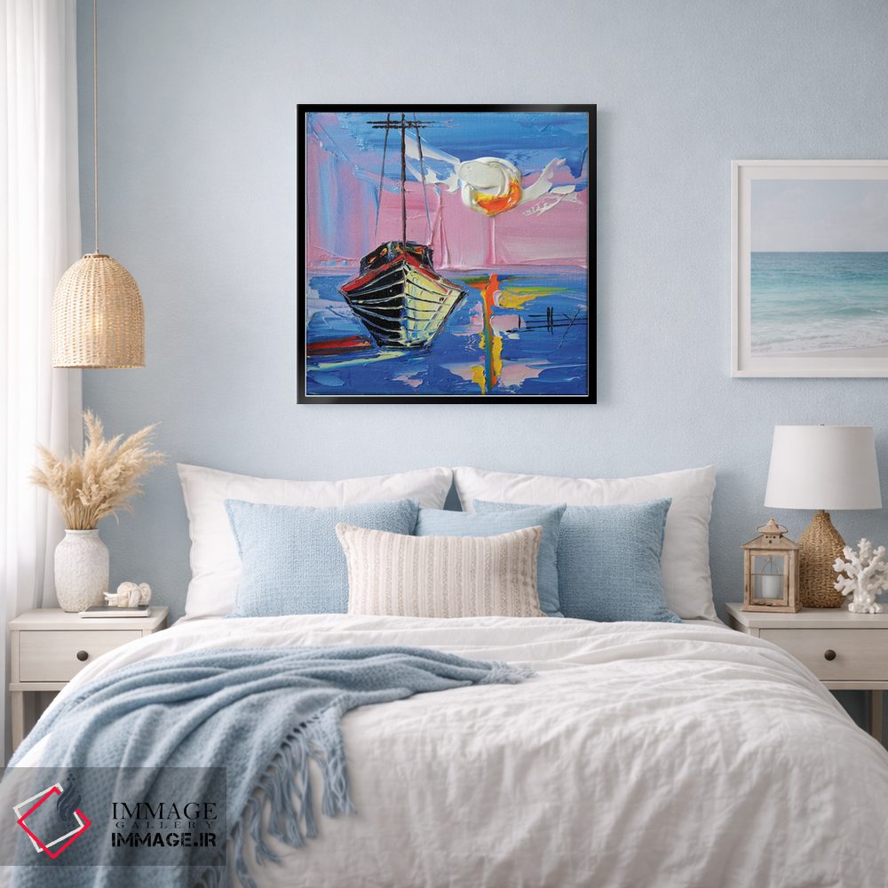 تابلو دکوراتیو غروب مونتری اثر لیزا الی - D4B