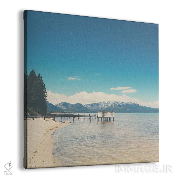 تابلو دکوراتیو دریاچه تاهو II اثر لورا ایوانز - نمای پرسپکتیو محصول