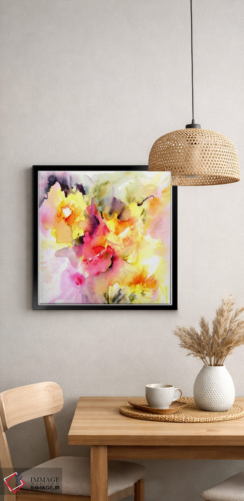 تابلو انتزاعی آفتابی I اثر لسیا بینکین - D6B