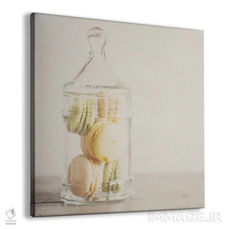 تابلو دکوراتیو ماکارون ها اثر لورا ایوانز - نمای پرسپکتیو محصول