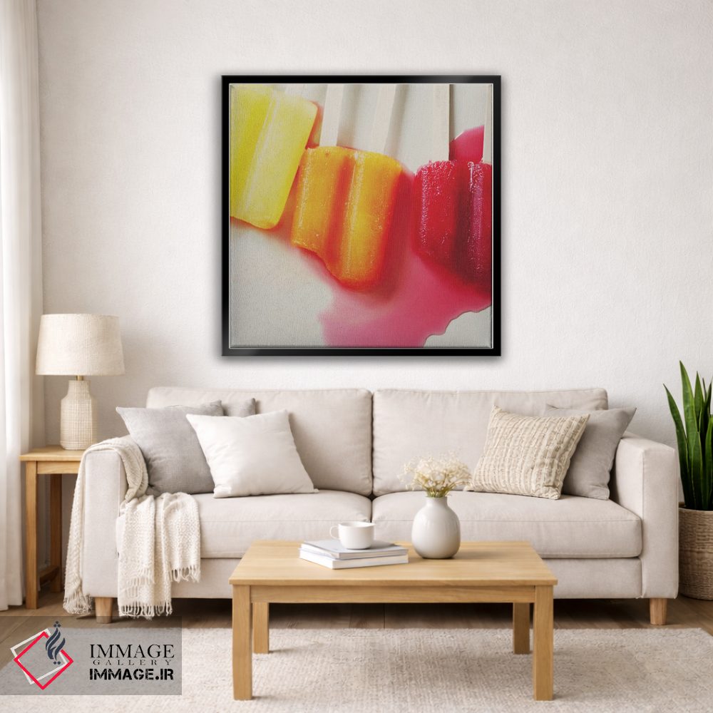 تابلو دکوراتیو بستنی های یخی ذوب شده اثر لورا ایوانز - D4B