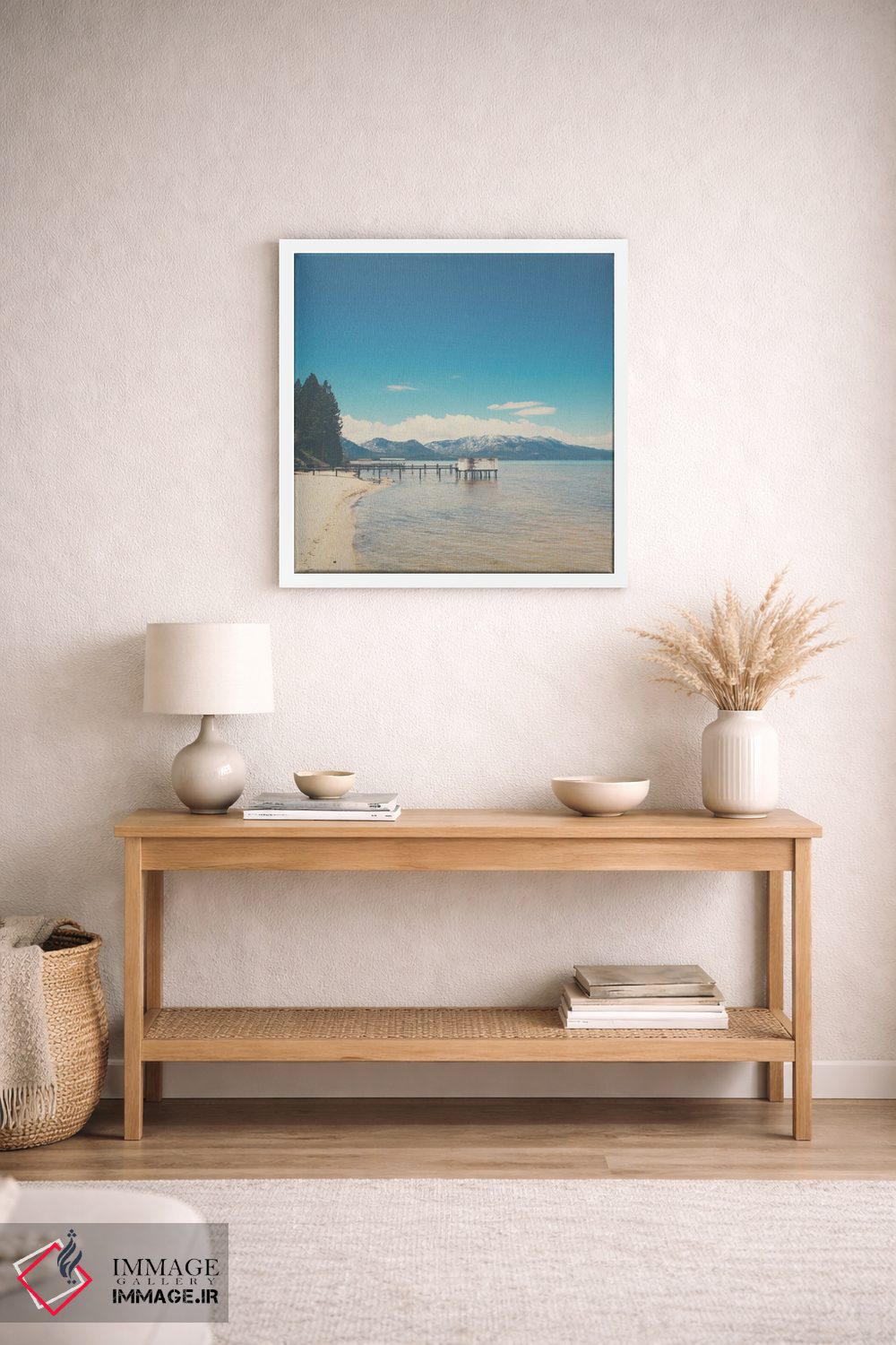 تابلو دکوراتیو دریاچه تاهو II اثر لورا ایوانز - D3W