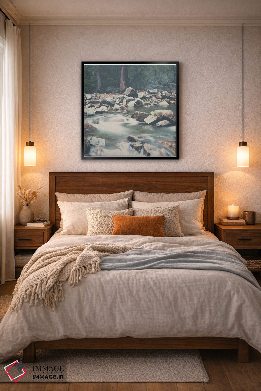 تابلو دکوراتیو دریاچه تاهو جای جادویی است اثر لورا ایوانز - D6B