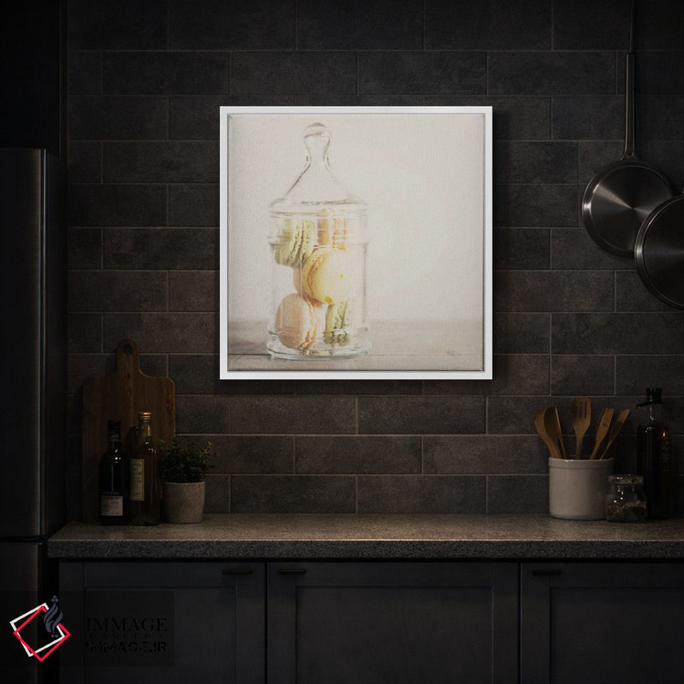 تابلو دکوراتیو ماکارون ها اثر لورا ایوانز - D1W