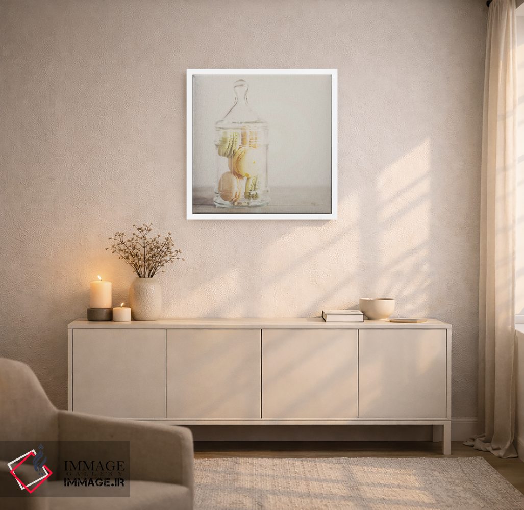 تابلو دکوراتیو ماکارون ها اثر لورا ایوانز - D5W