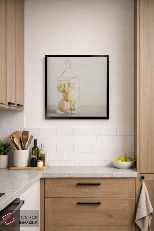 تابلو دکوراتیو ماکارون ها اثر لورا ایوانز - D6B