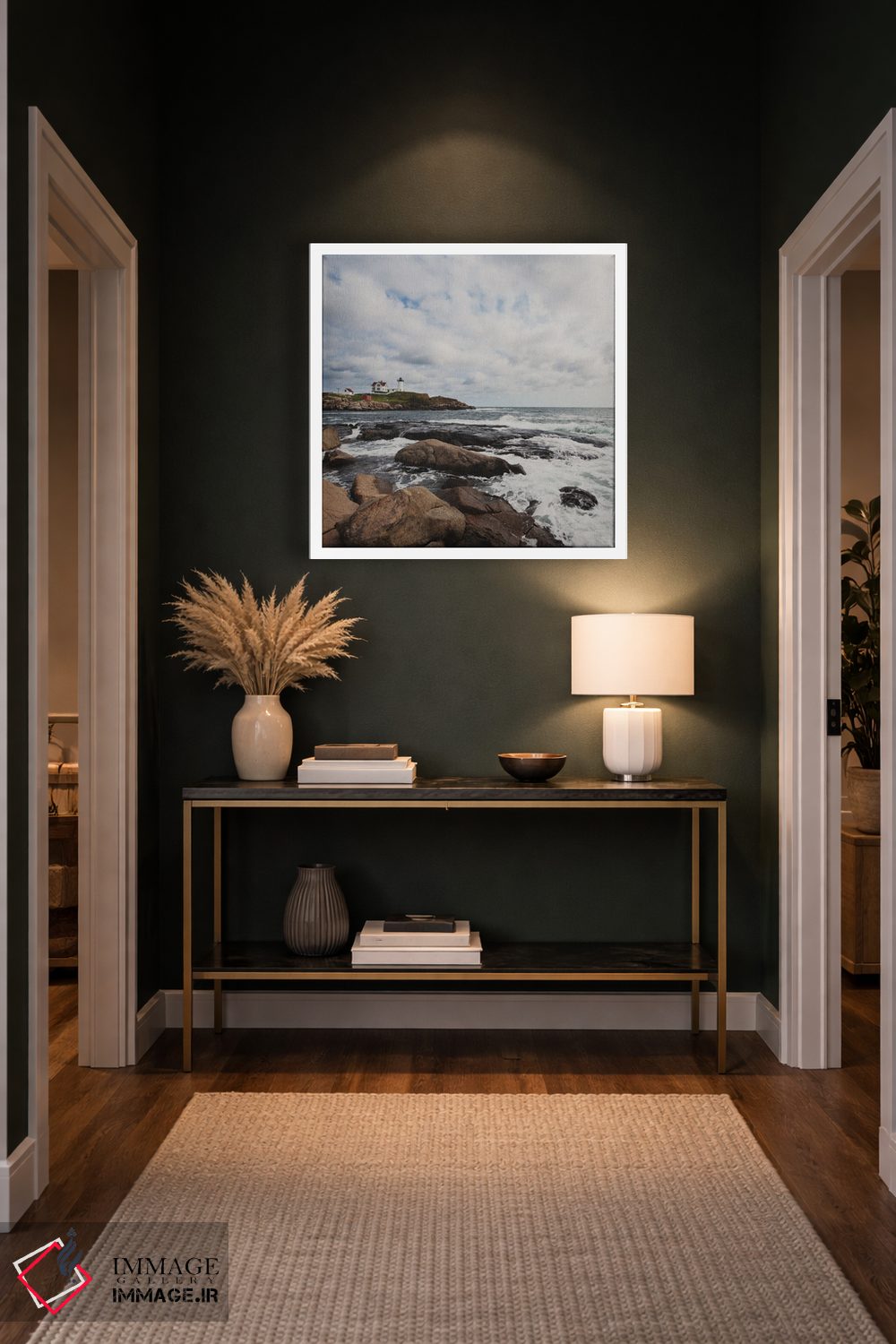 تابلو دکوراتیو Maine,فانوس دریایی نابل، مین اثر لورا ایوانز - D5W