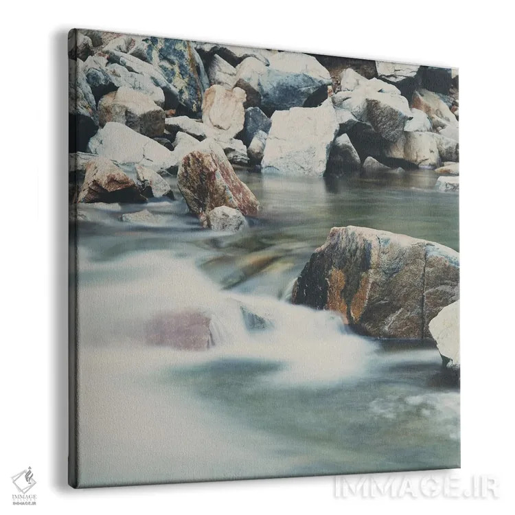 تابلو دکوراتیو رودخانه جادویی در دریاچه تاهو اثر لورا ایوانز - نمای پرسپکتیو محصول