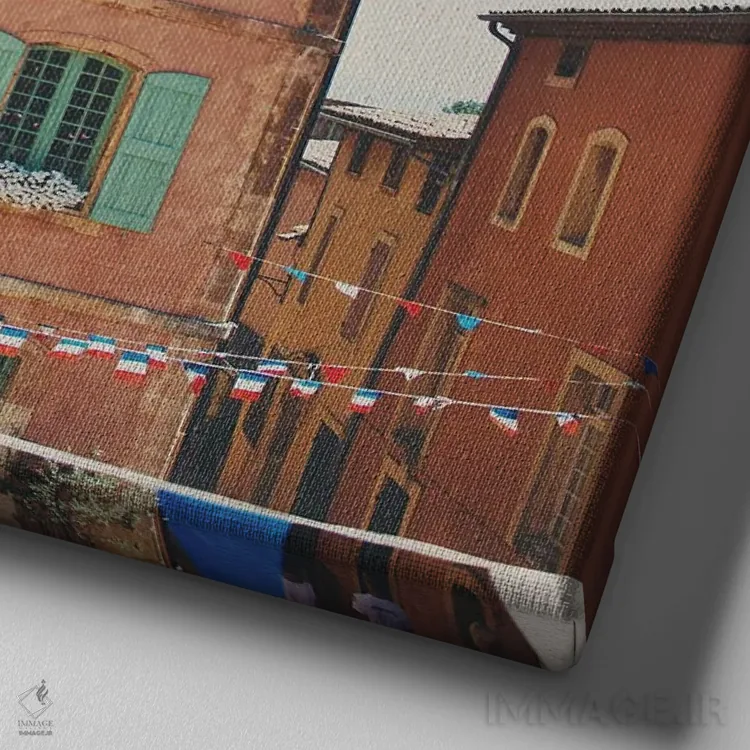 تابلو دکوراتیو Provence,روسینیون، پروانس اثر لورا ایوانز - نمای نزدیک بافت بوم