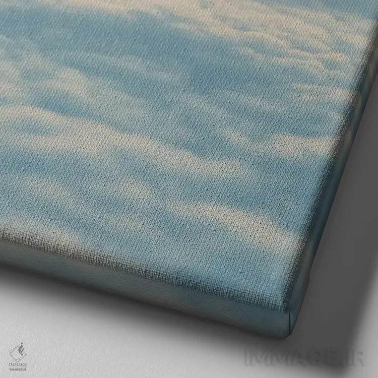 تابلو دکوراتیو بالای ابرها اثر لورا ایوانز - نمای نزدیک بافت بوم