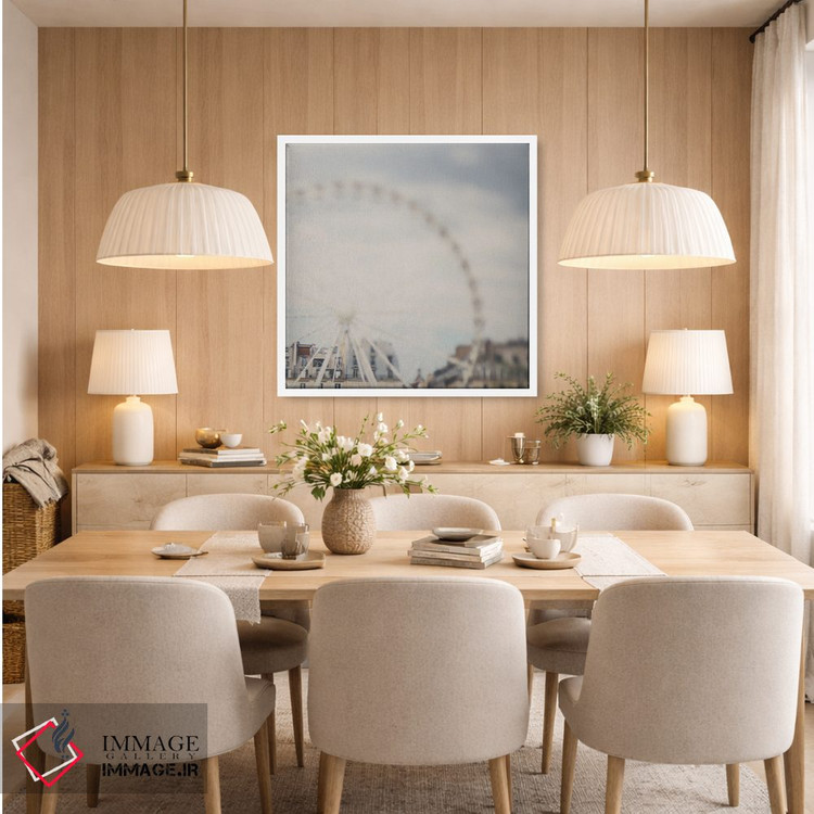 تابلو دکوراتیو لوور پاریس اثر لورا ایوانز - D5W