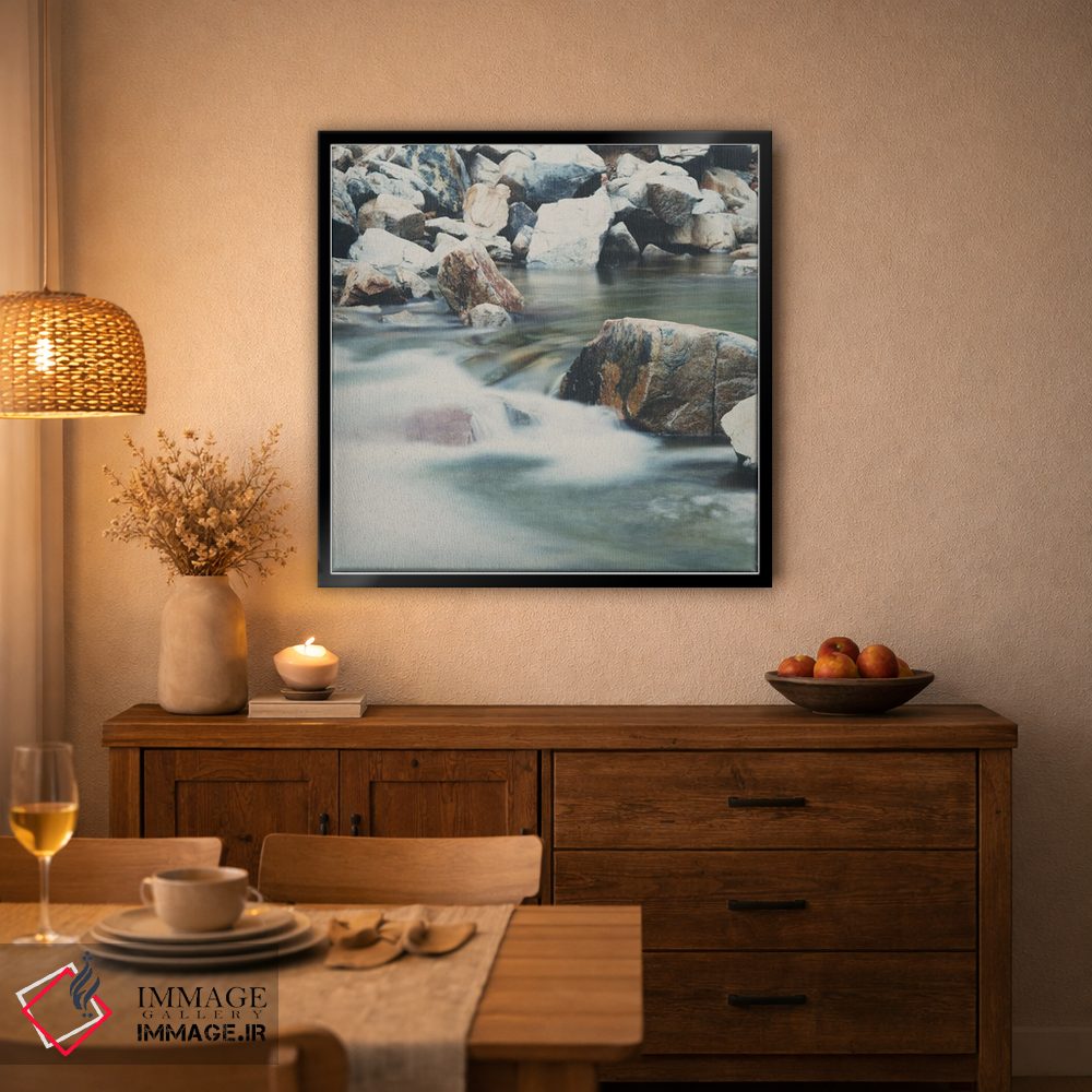 تابلو دکوراتیو رودخانه جادویی در دریاچه تاهو اثر لورا ایوانز - D2B