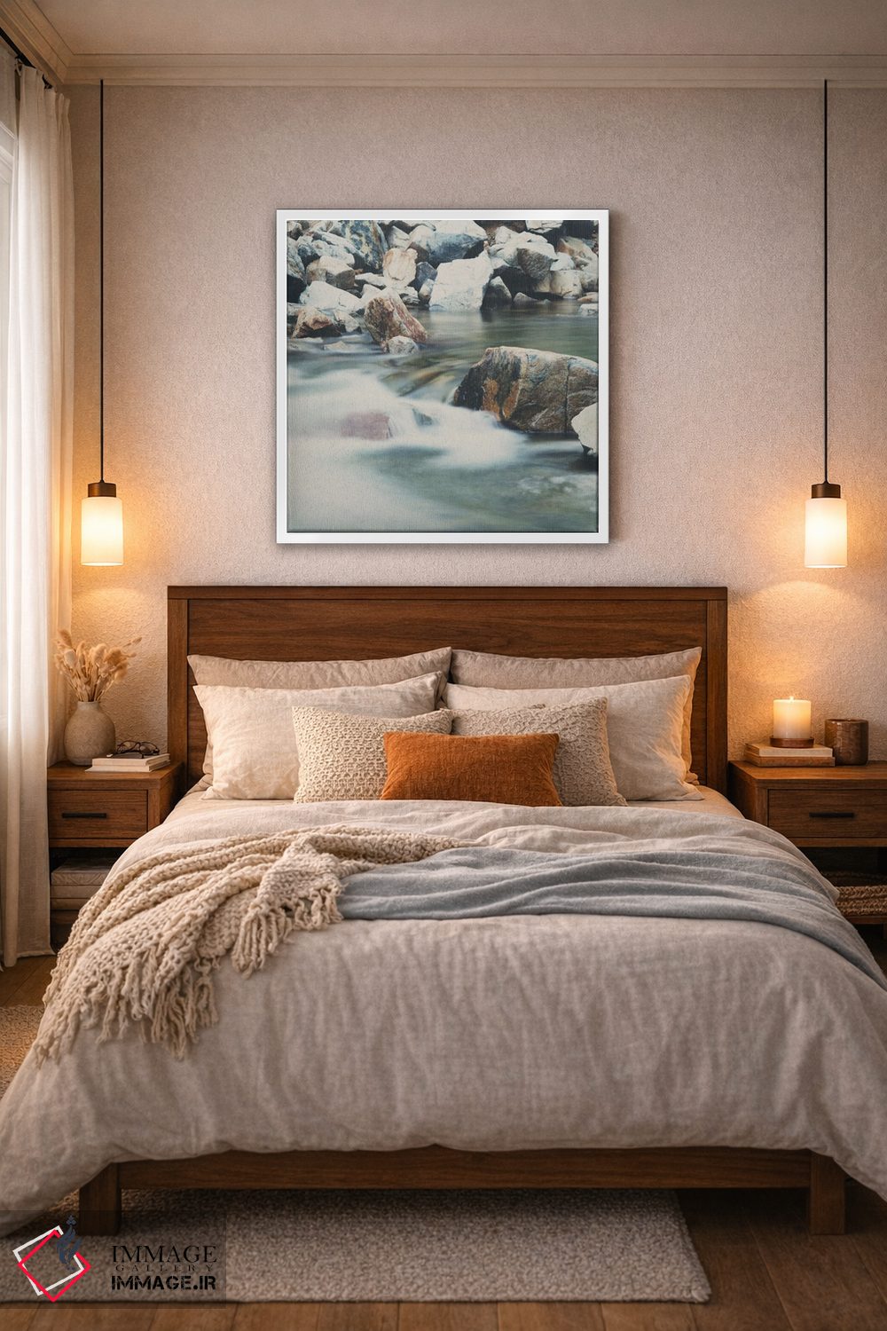 تابلو دکوراتیو رودخانه جادویی در دریاچه تاهو اثر لورا ایوانز - D4W