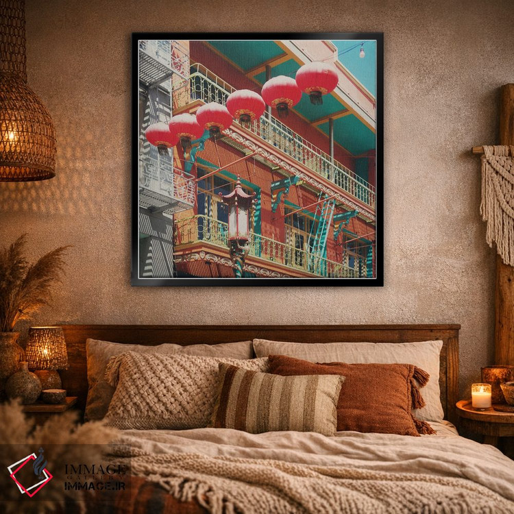 تابلو دکوراتیو Chinatown,سان فرانسیسکو، چایناتاون اثر لورا ایوانز - D2B