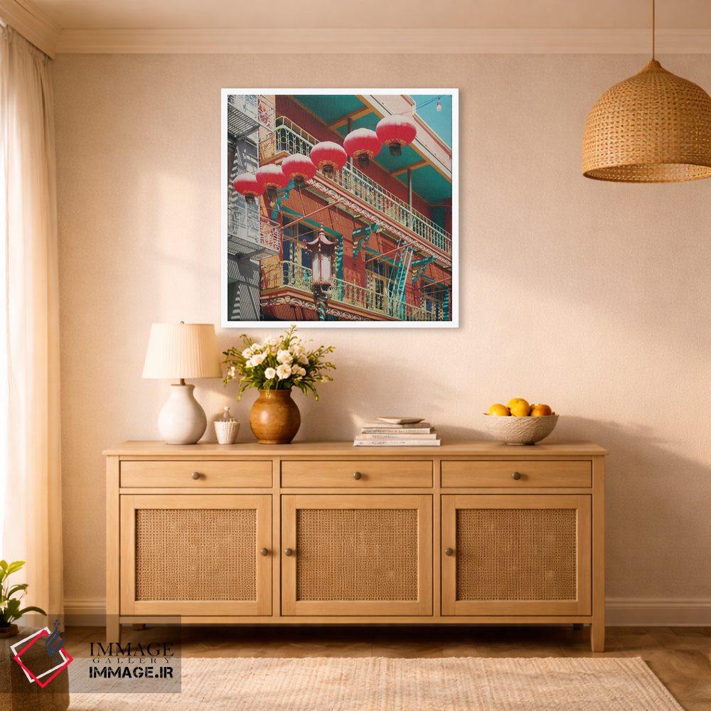 تابلو دکوراتیو Chinatown,سان فرانسیسکو، چایناتاون اثر لورا ایوانز - D1W