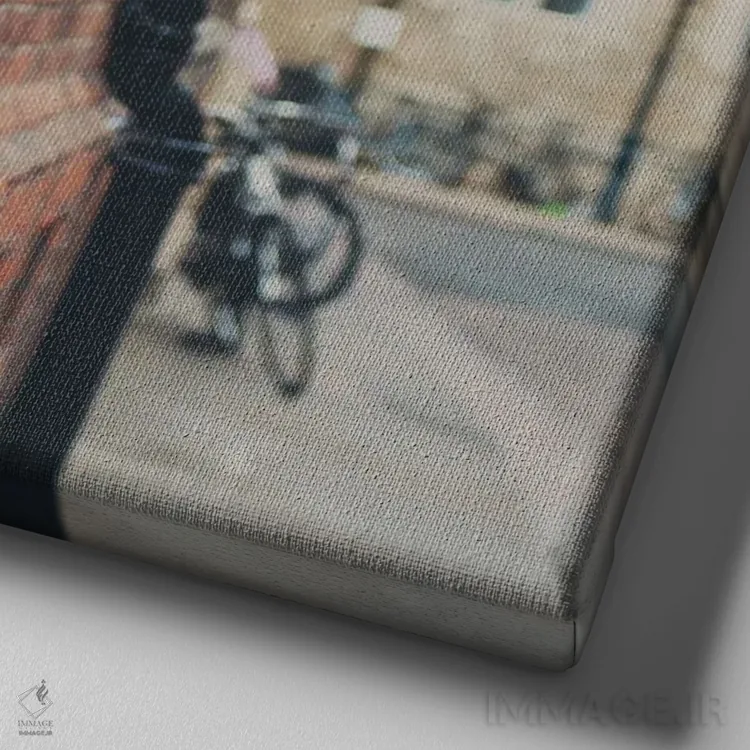 تابلو دکوراتیو به سمت رودخانه اثر لورا ایوانز - نمای نزدیک بافت بوم