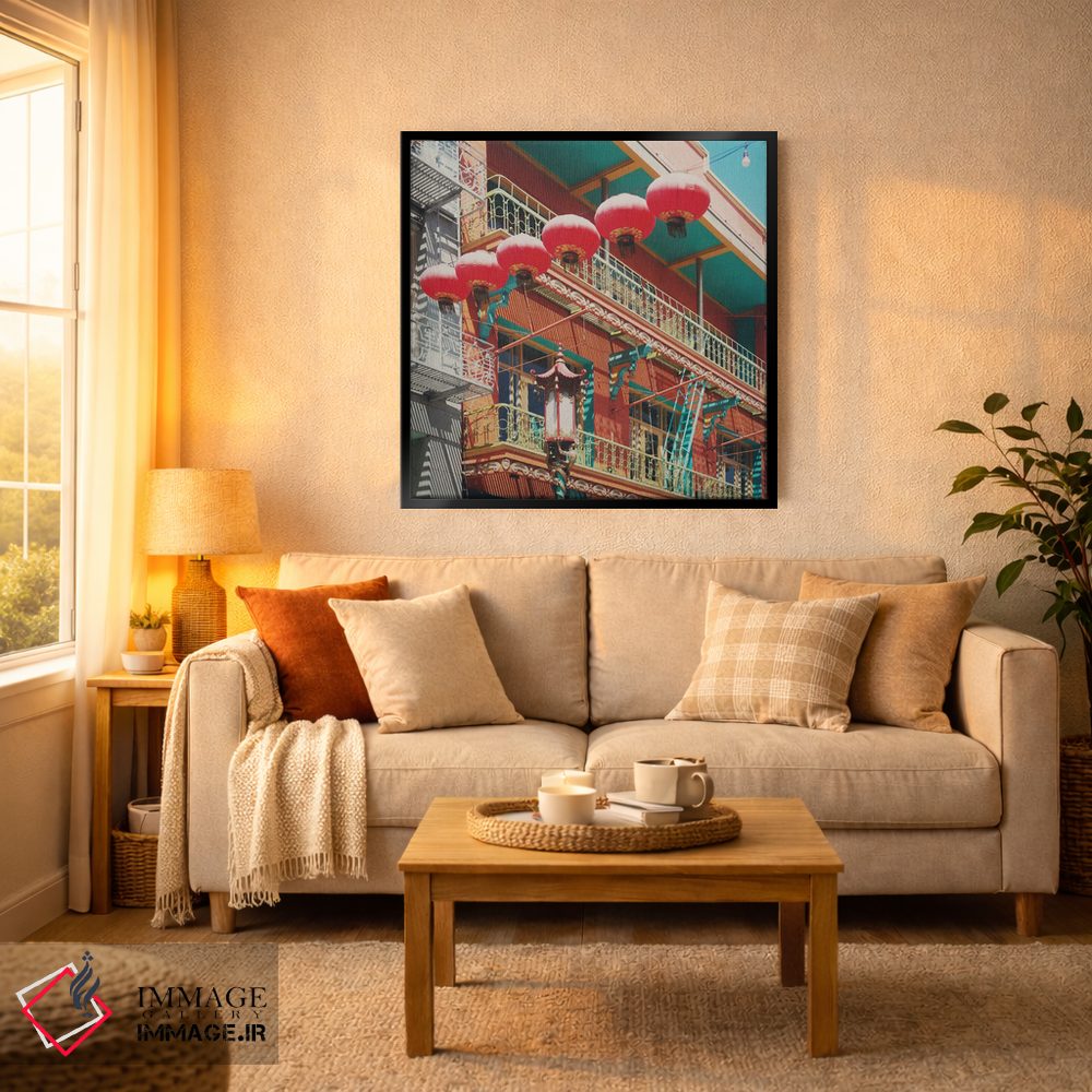 تابلو دکوراتیو Chinatown,سان فرانسیسکو، چایناتاون اثر لورا ایوانز - D5B