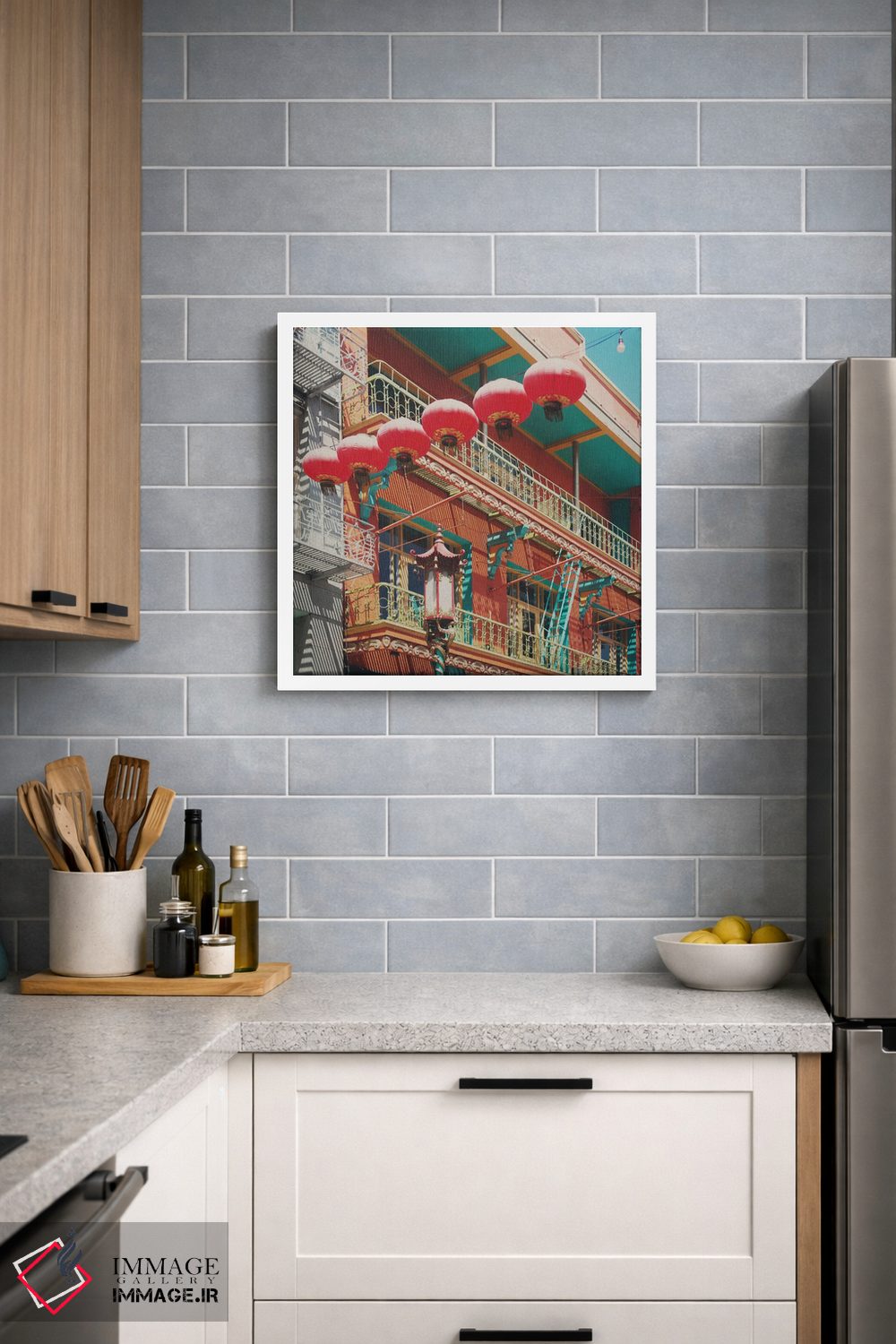 تابلو دکوراتیو Chinatown,سان فرانسیسکو، چایناتاون اثر لورا ایوانز - D3W