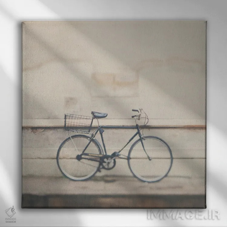 تابلو دکوراتیو یک دوچرخه بسیار مردانه اثر لورا ایوانز - نمای روبهرو روی دیوار